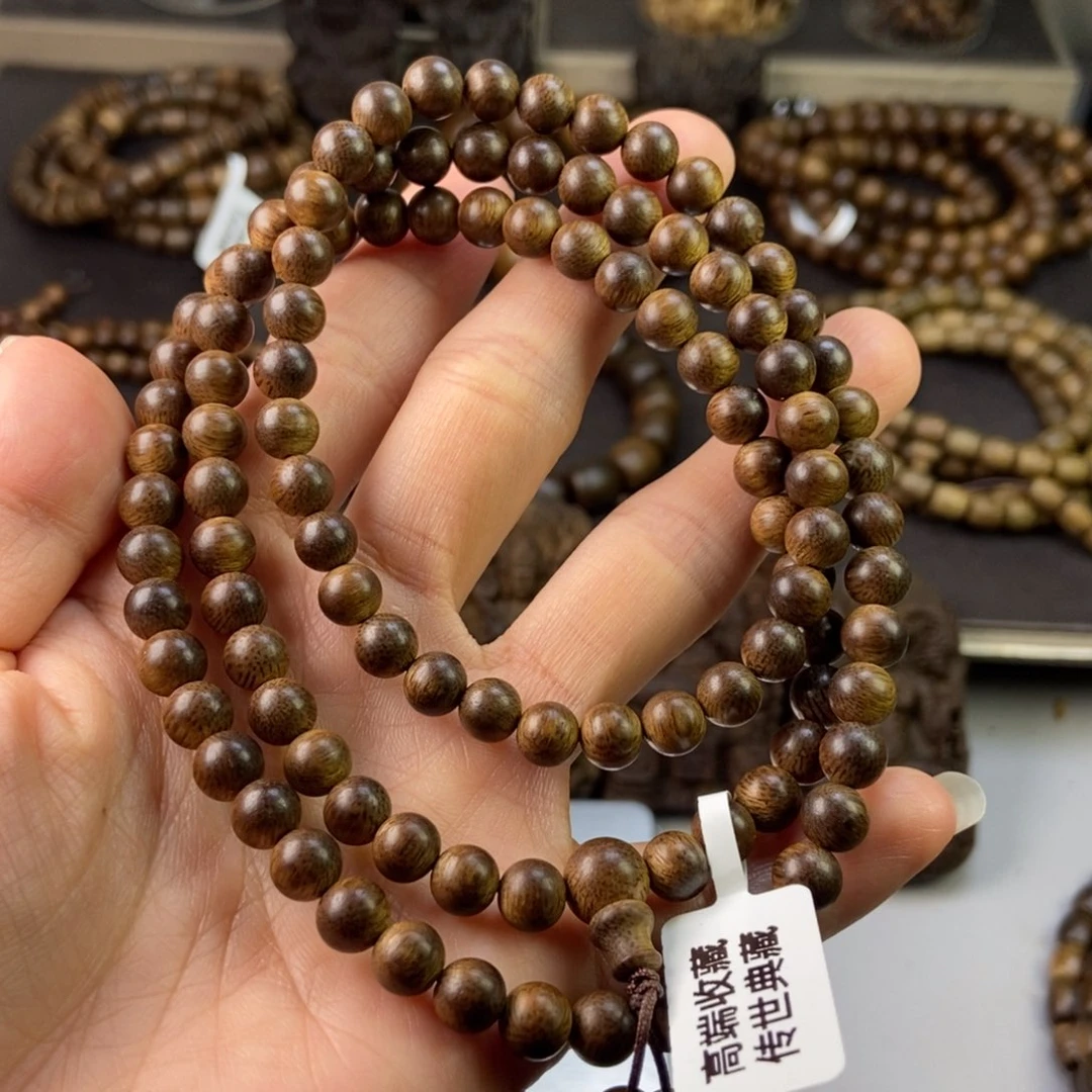沉香手串吹*越南芽庄白