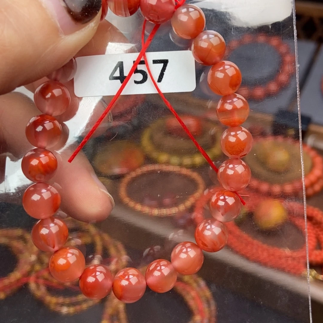 南红玛瑙未镶嵌手链