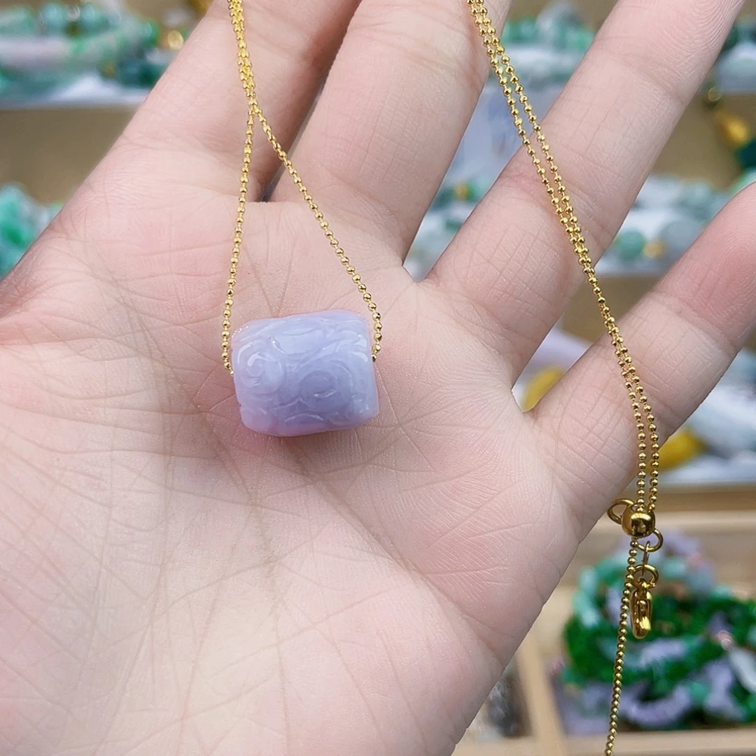 翡翠未镶嵌手链吊坠