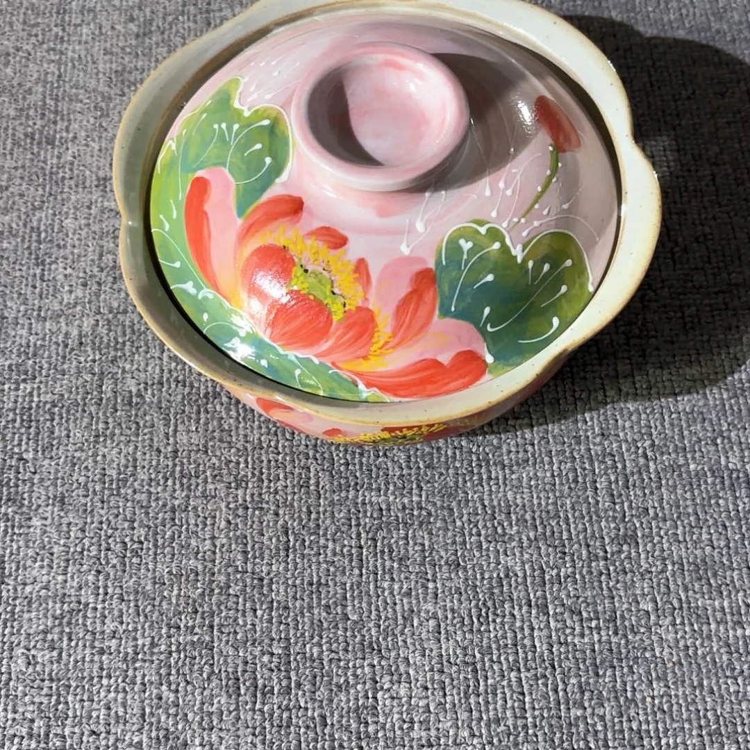 景德镇手绘高温釉下彩陶瓷茶具