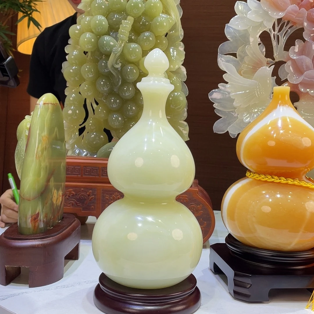 玉葫芦精品天然玉石摆件