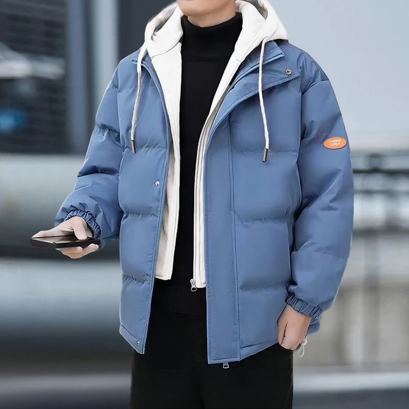 （亏米清仓）棉衣男女冬季2024新款潮牌加厚男生假两件户外保暖棉服