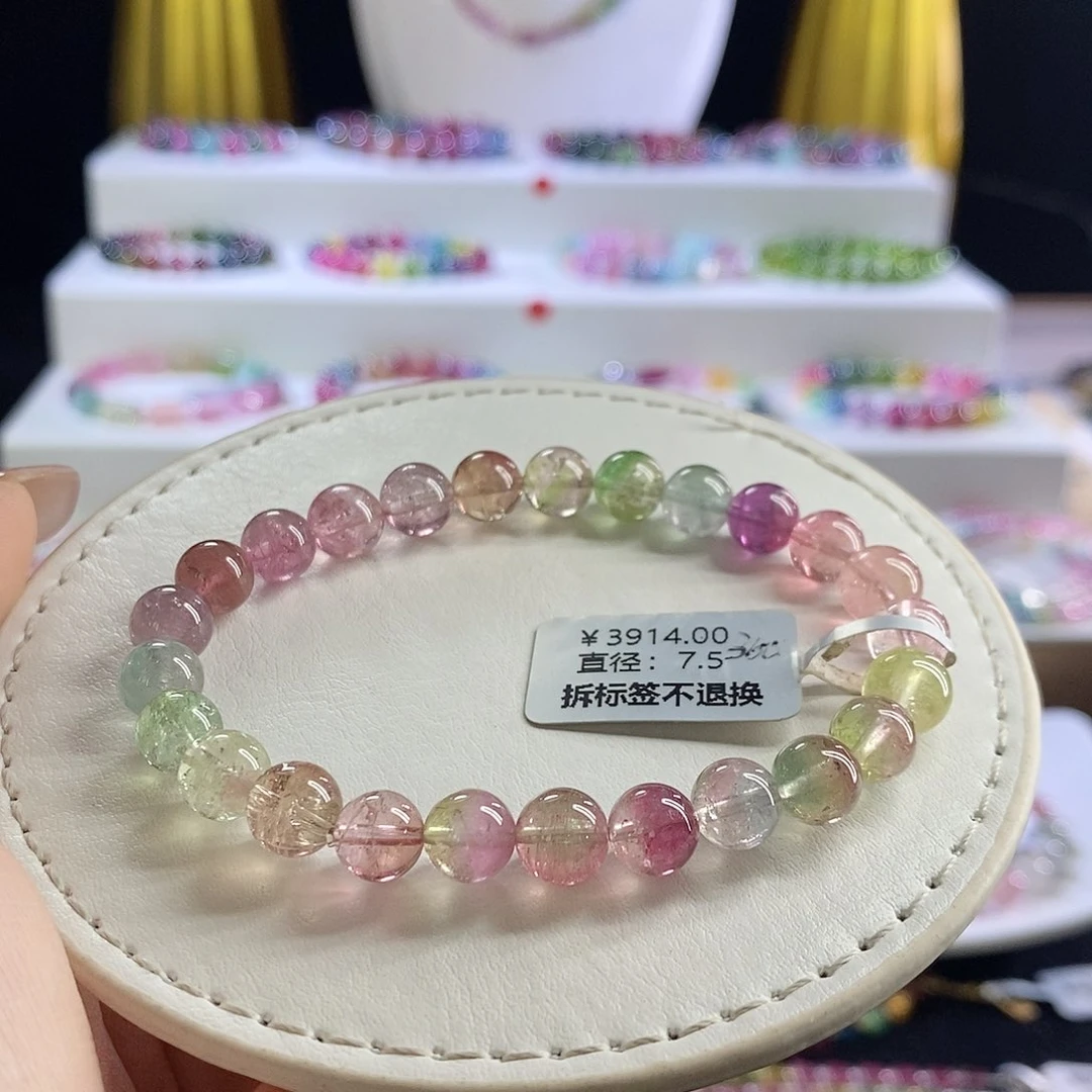 未镶嵌手链碧玺西瓜