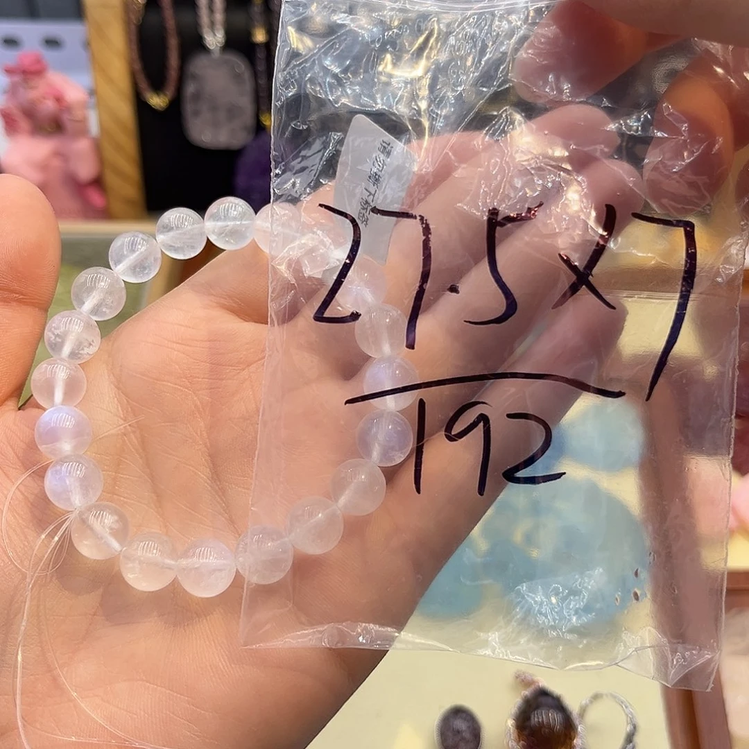 银S925镶嵌颈饰水晶甜*月光手串4