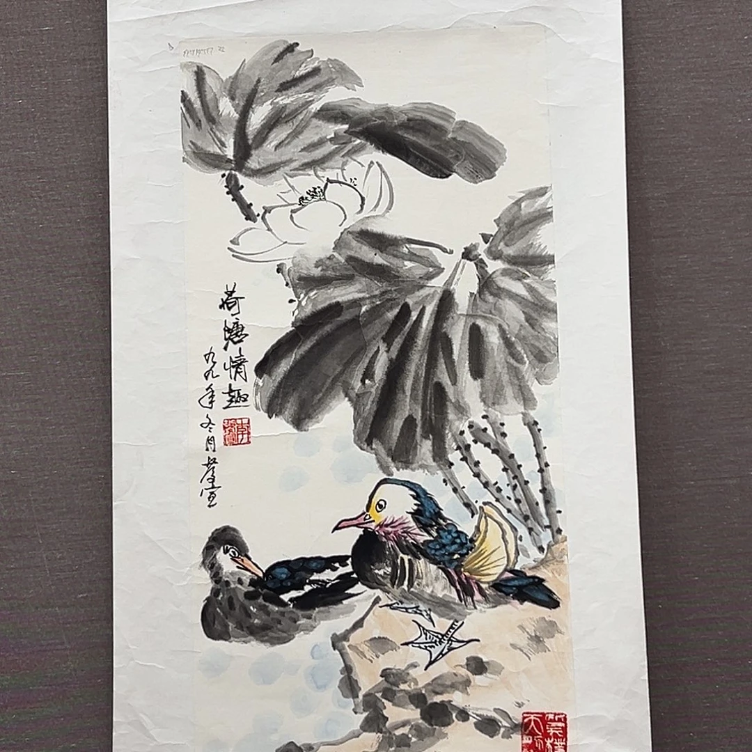 天***财丙烯画李庆宣展览原作