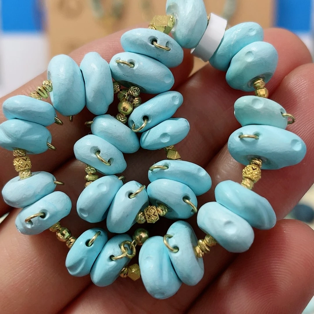 绿松石配饰18K金镶嵌
