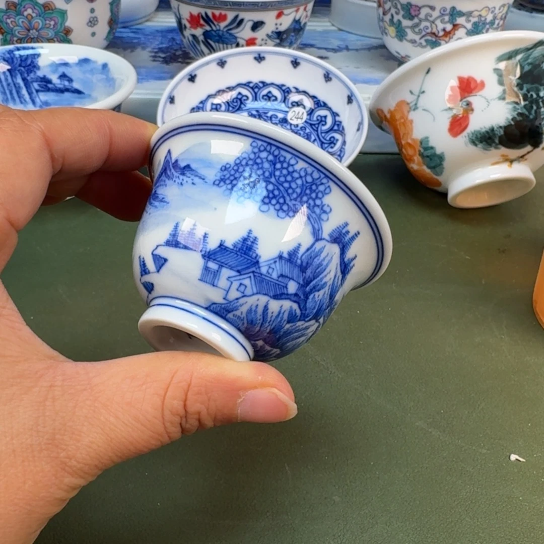 陶景德镇纯手绘茶具圆圆293