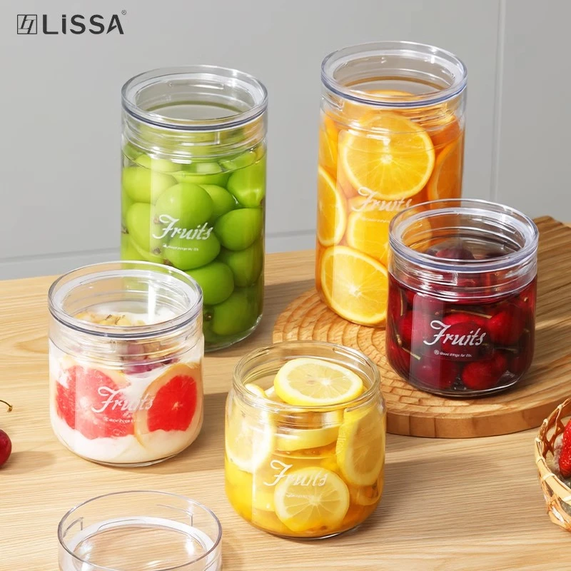 水果罐头瓶蜂蜜辣椒果酱大容量玻璃瓶透明带盖泡酒罐玻璃瓶密封罐