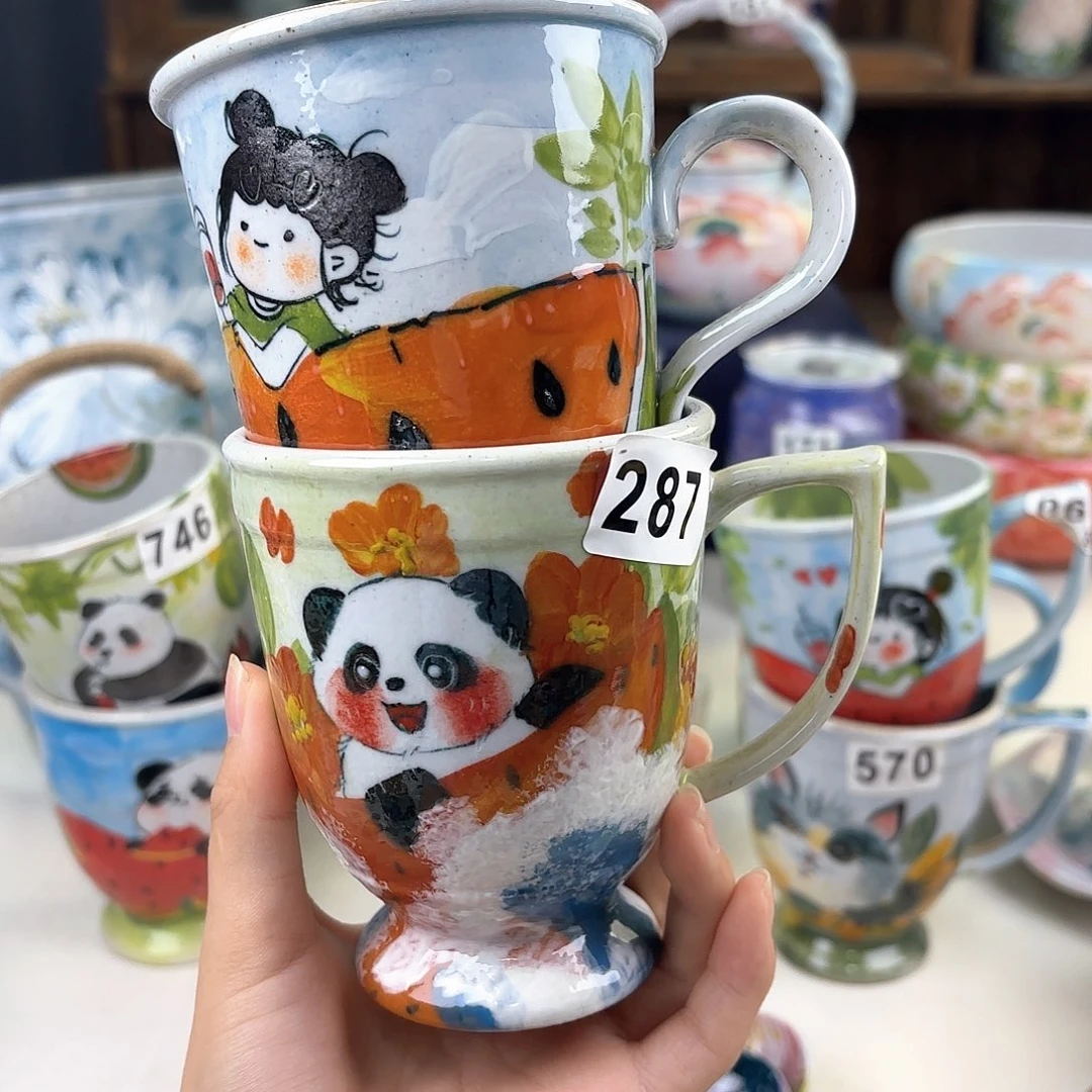 不***妹景德镇手绘高温釉下彩陶瓷茶具