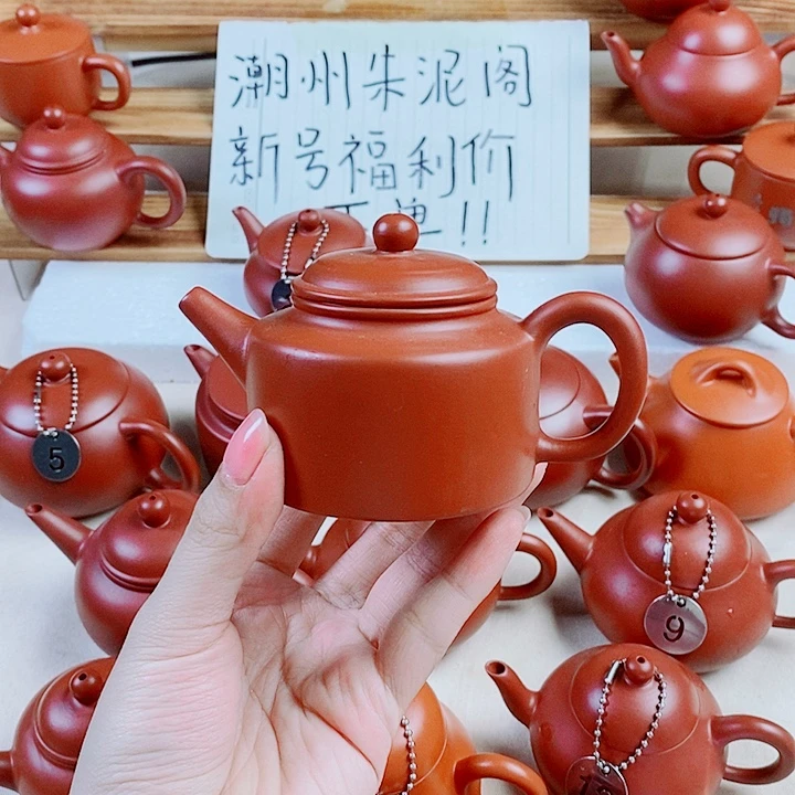潮州朱泥壶德钟120