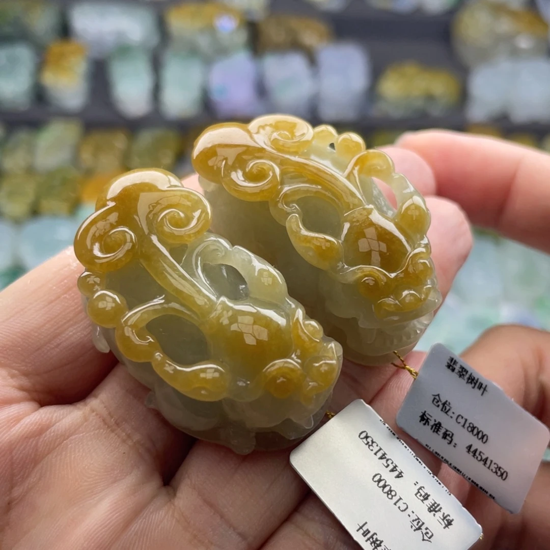 颈饰未镶嵌翡翠貔貅26一对