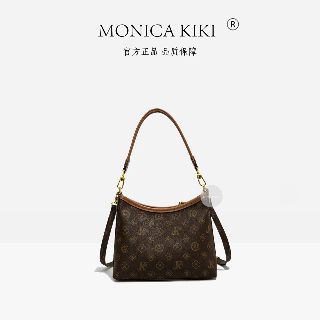 新款单肩时尚轻奢洋气手提斜跨大容量复古百搭女士包包