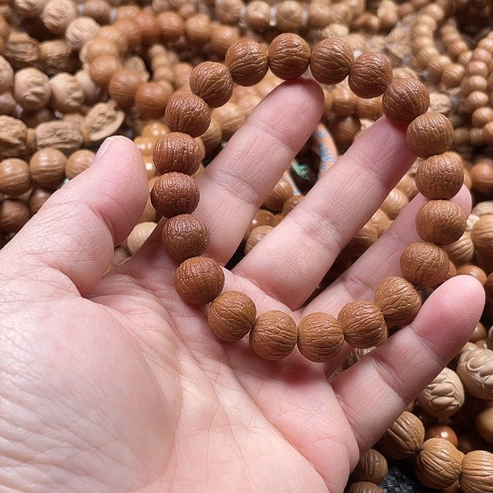 草珠菩提手串1.2+同尺磨盘风羽