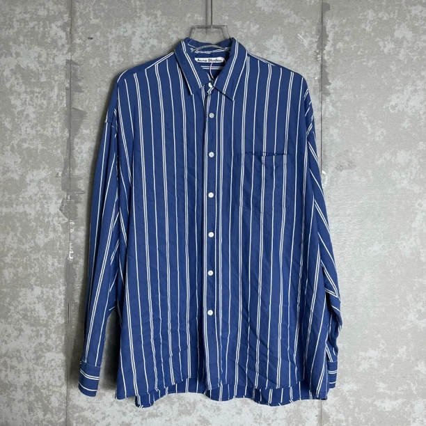 未使用 Acne studio 46*1/Acne Studio竖条纹长袖衬衫/11089/JP