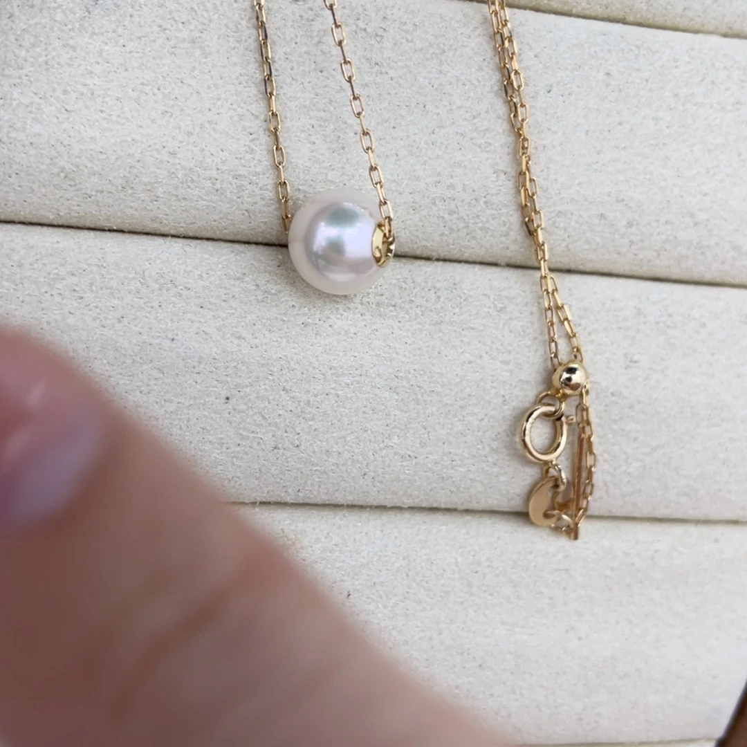 海水珍珠吊坠(赠链)18K金镶嵌