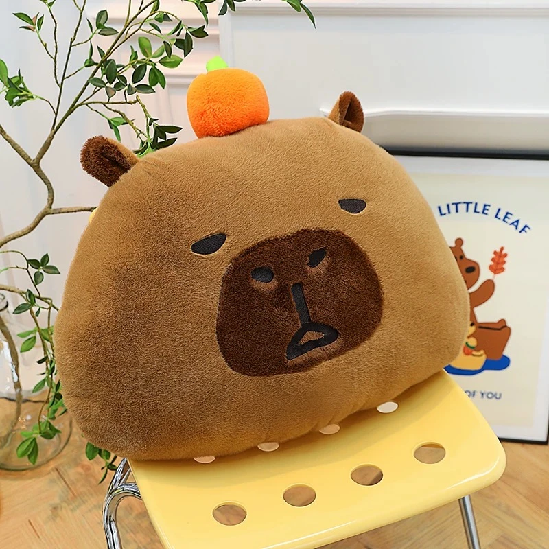 卡皮巴拉顶橘子抱枕一个50厘米，测量误差3-5厘米