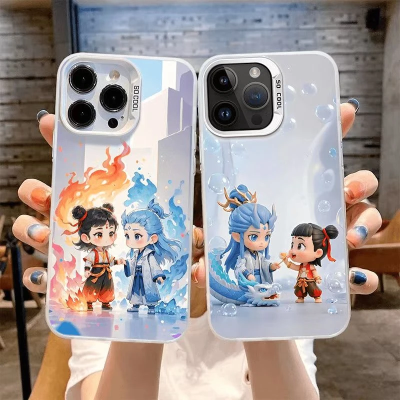 哪吒2龙王敖丙适用苹果16promax手机壳小米15创意可爱VIVO全包潮