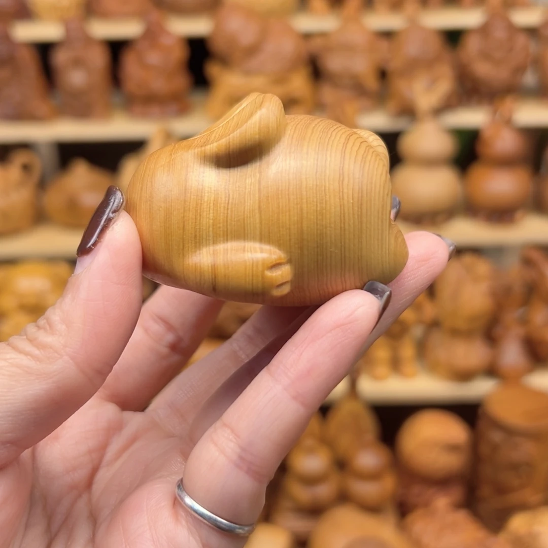 柏木太行崖柏手把件