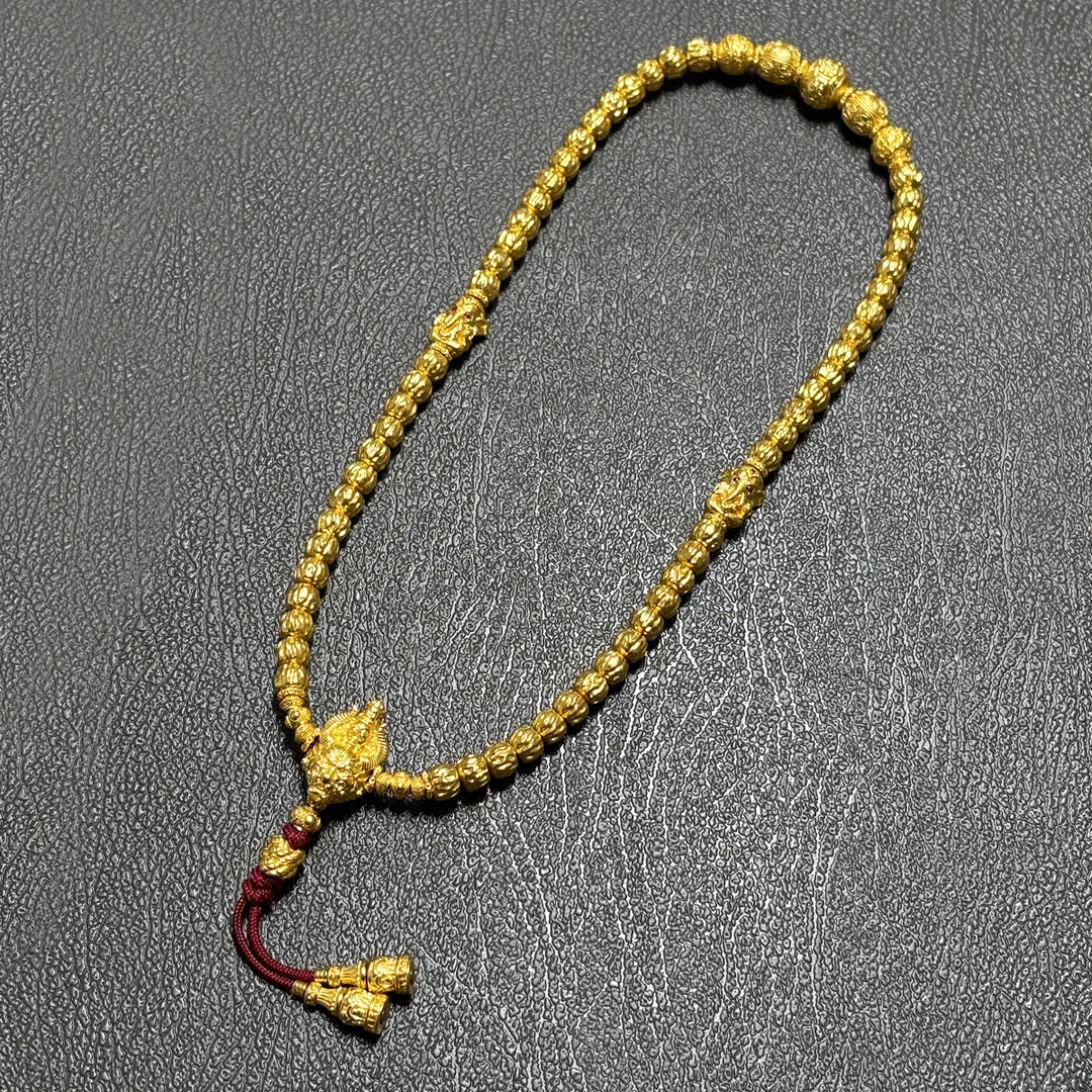 标价非卖价-直播间搭配-多金文玩足金百香籽手持双圈手串搭配定制