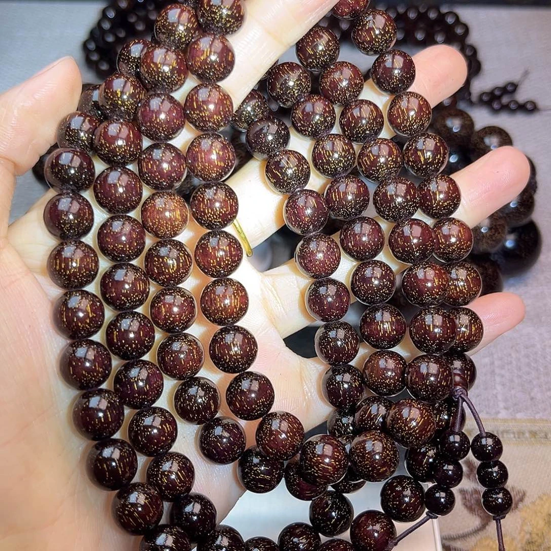 张***哥檀香紫檀（小叶紫檀）1.0 108 爆星