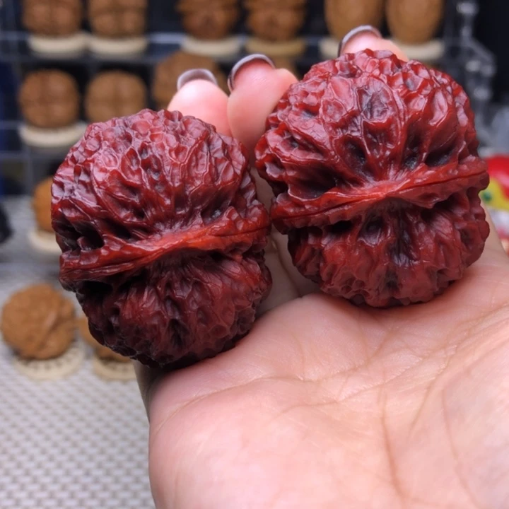 把件文玩核桃60号紫金龙甲44尺