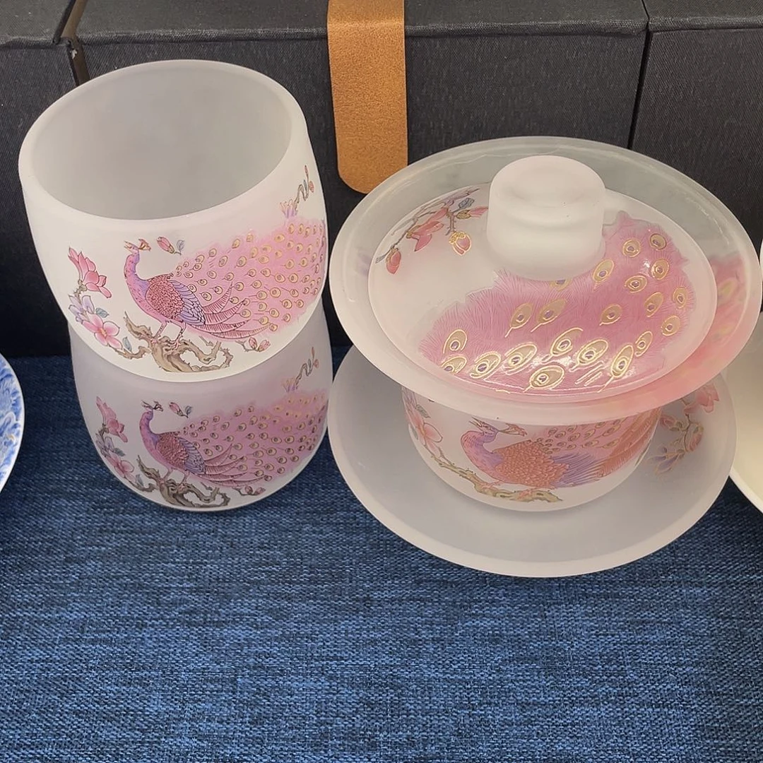 陶景德陶瓷盖碗茶具