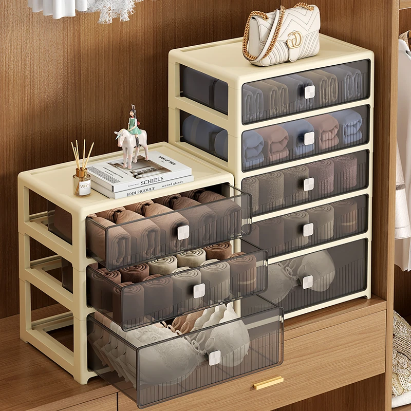 衣柜收纳盒学生宿舍专用抽屉式内衣内裤收纳神器三合一省空间