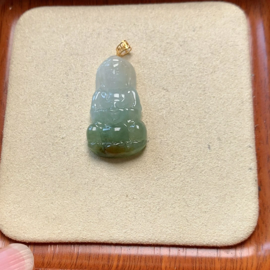 翡翠颈饰18K金镶嵌观