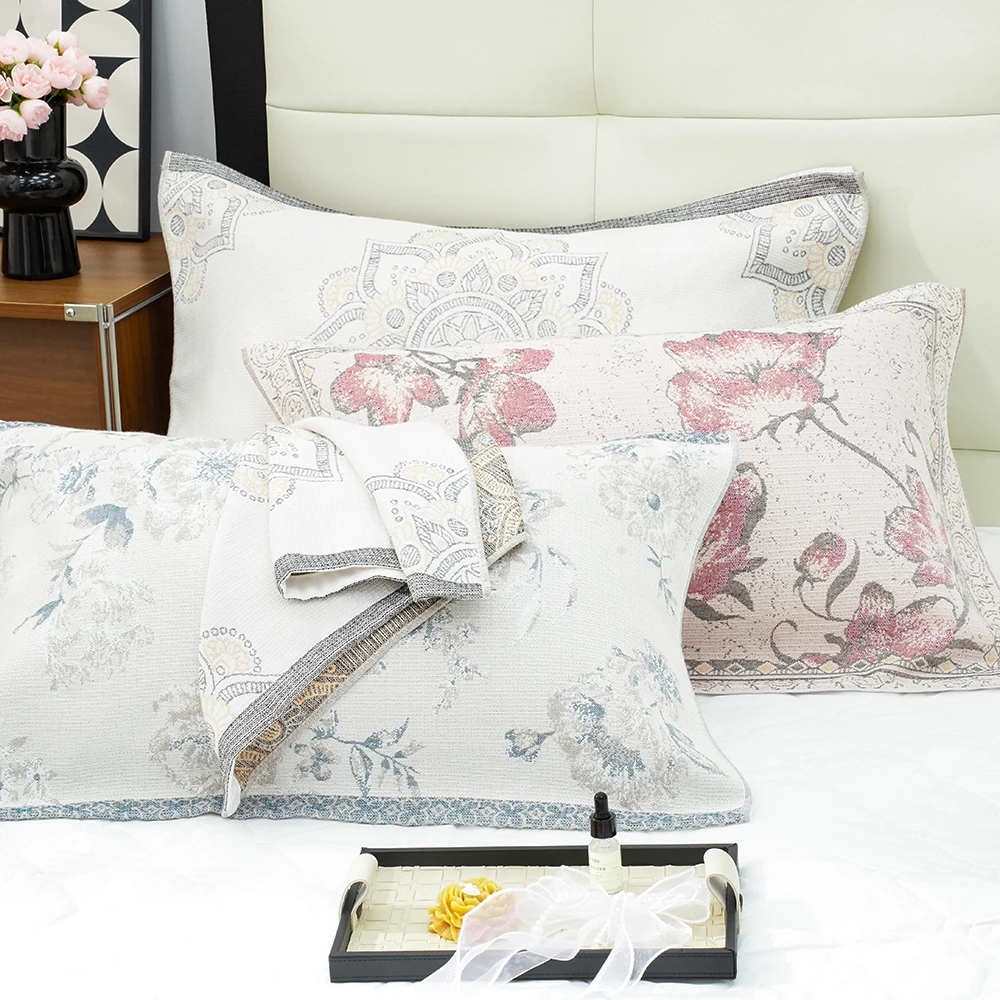 新款汉麻枕巾防汗高端A类不起球透气耐脏52*78