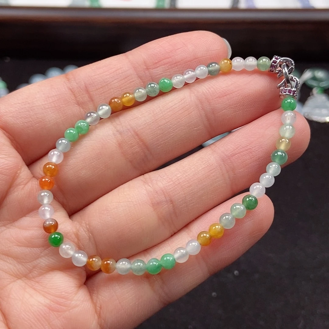 翡翠未镶嵌手串卡3.6