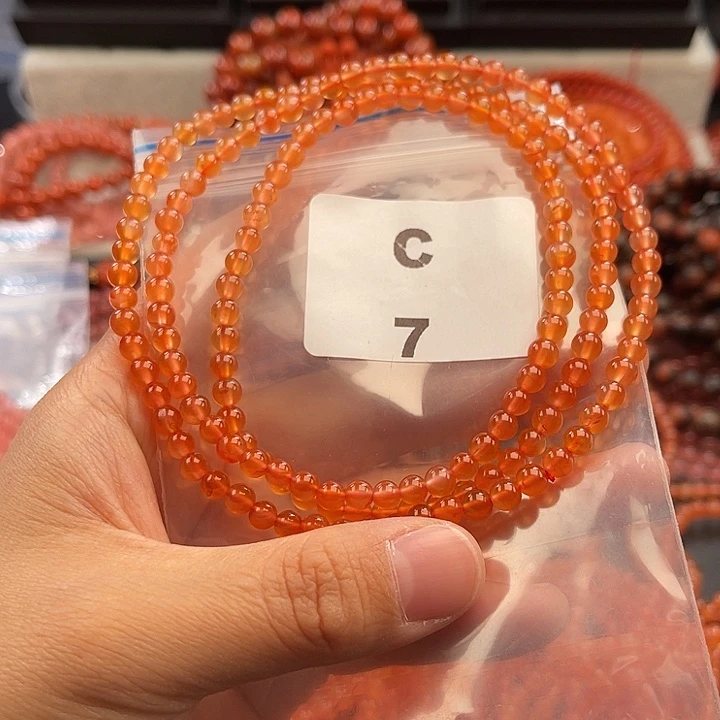 南红玛瑙未镶嵌多样性发货默认微瑕称重4mm