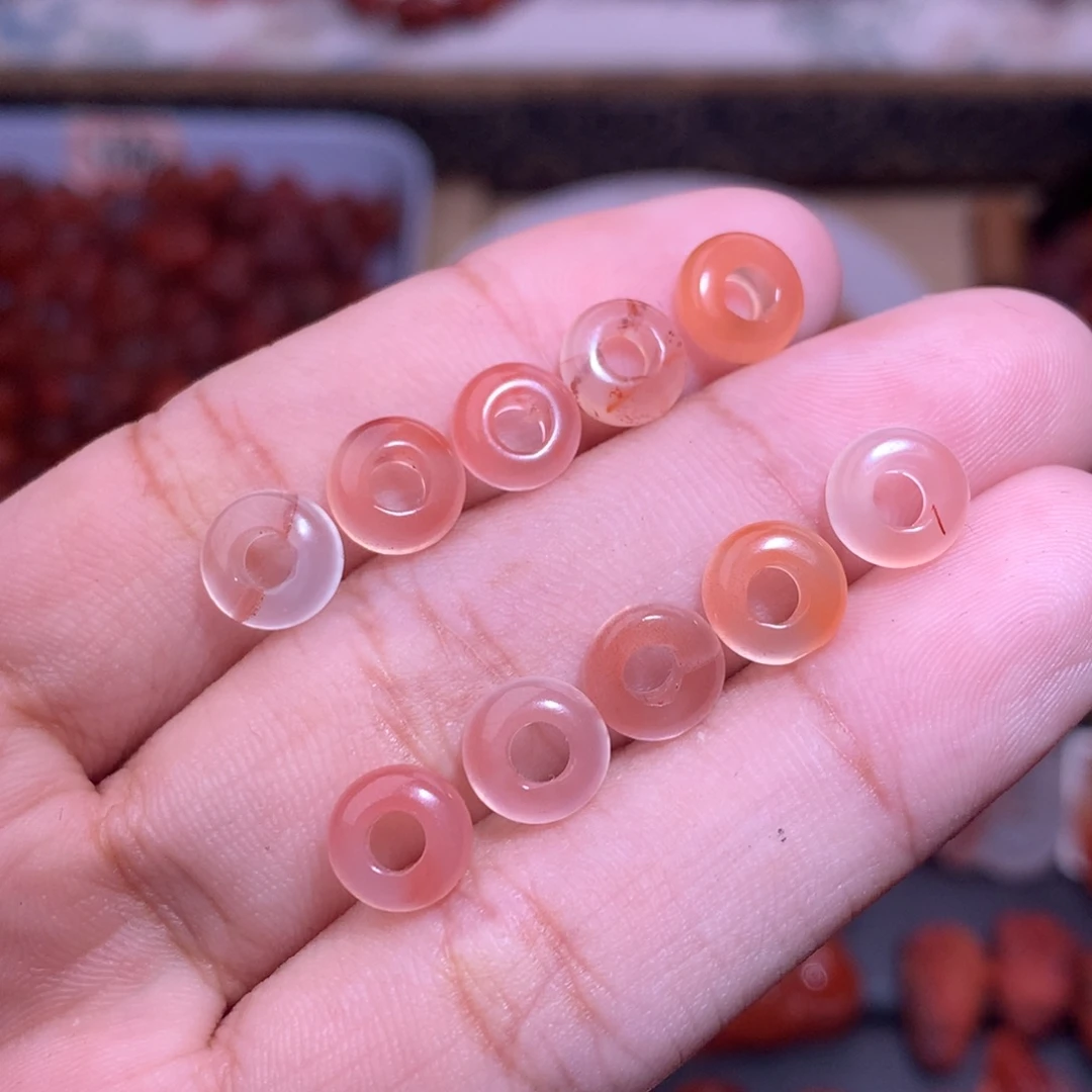 南红玛瑙合金珠宝半成品13859