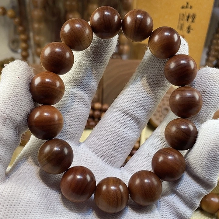 檀香木手串/手链老山檀香百年料沉水1.5蕉糖甜收藏