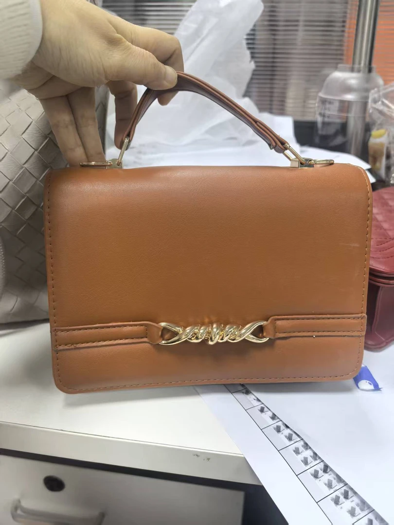 豆腐包焦糖色复古小方包耐磨链条包防刮斜挎包复古风