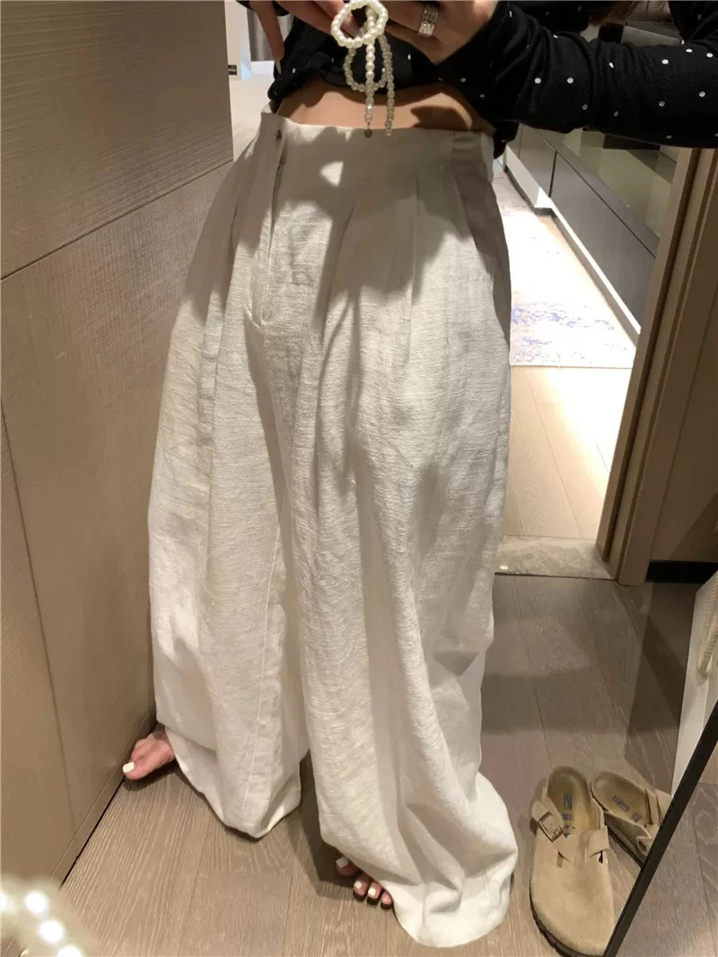 27876欧货高货显瘦超薄阔腿裤8102裤长99起