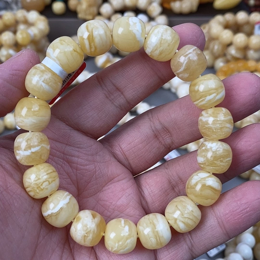 蜜蜡未镶嵌珠宝奇石29.5g 14×13mm同料