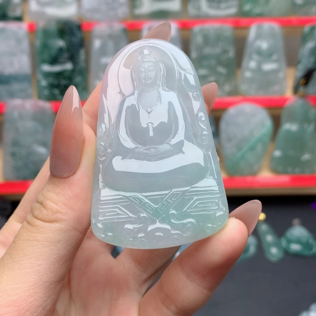 翡翠未镶嵌颈饰素衣