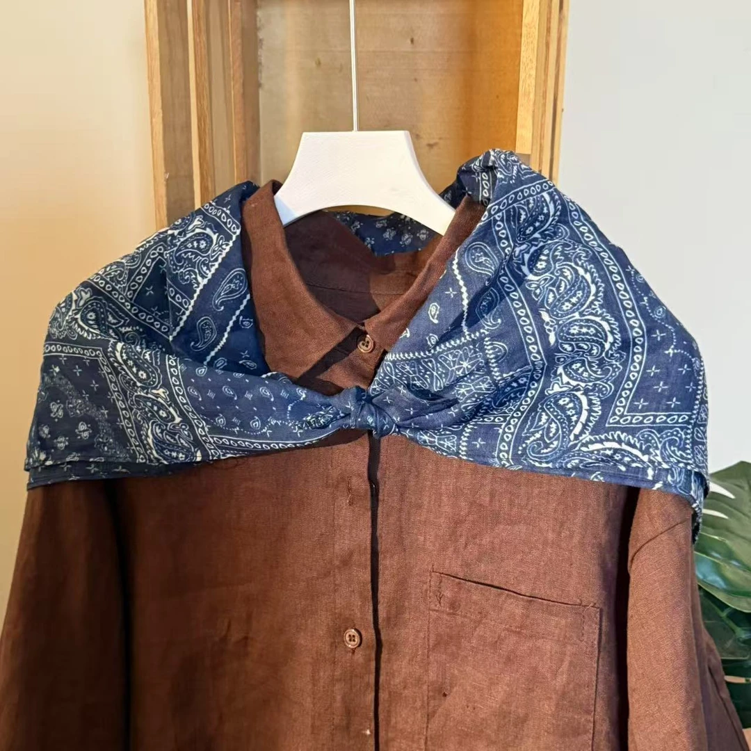 【云目悠悠】夏季新款百搭气质时尚设计款三角围巾2025543