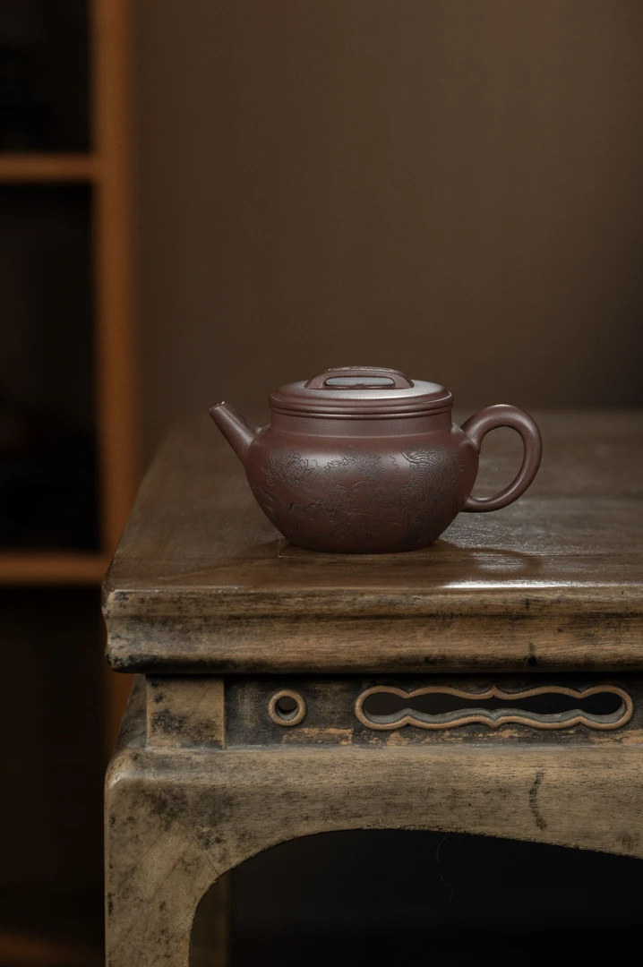 胡迪峰 明眸善睐壶230cc 宜兴全手工原矿紫砂壶家用茶具名家收藏