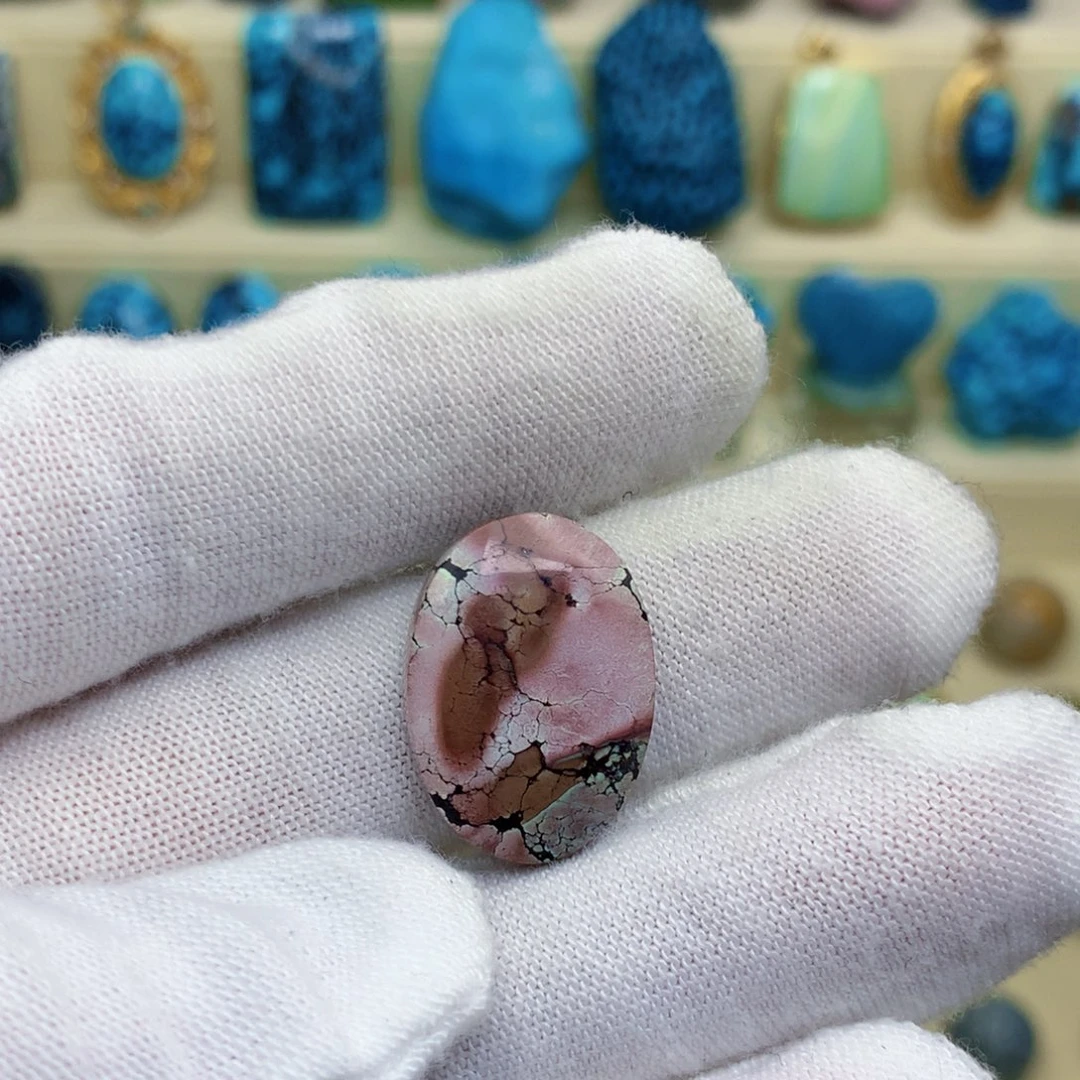 绿松石未镶嵌桶珠16.7