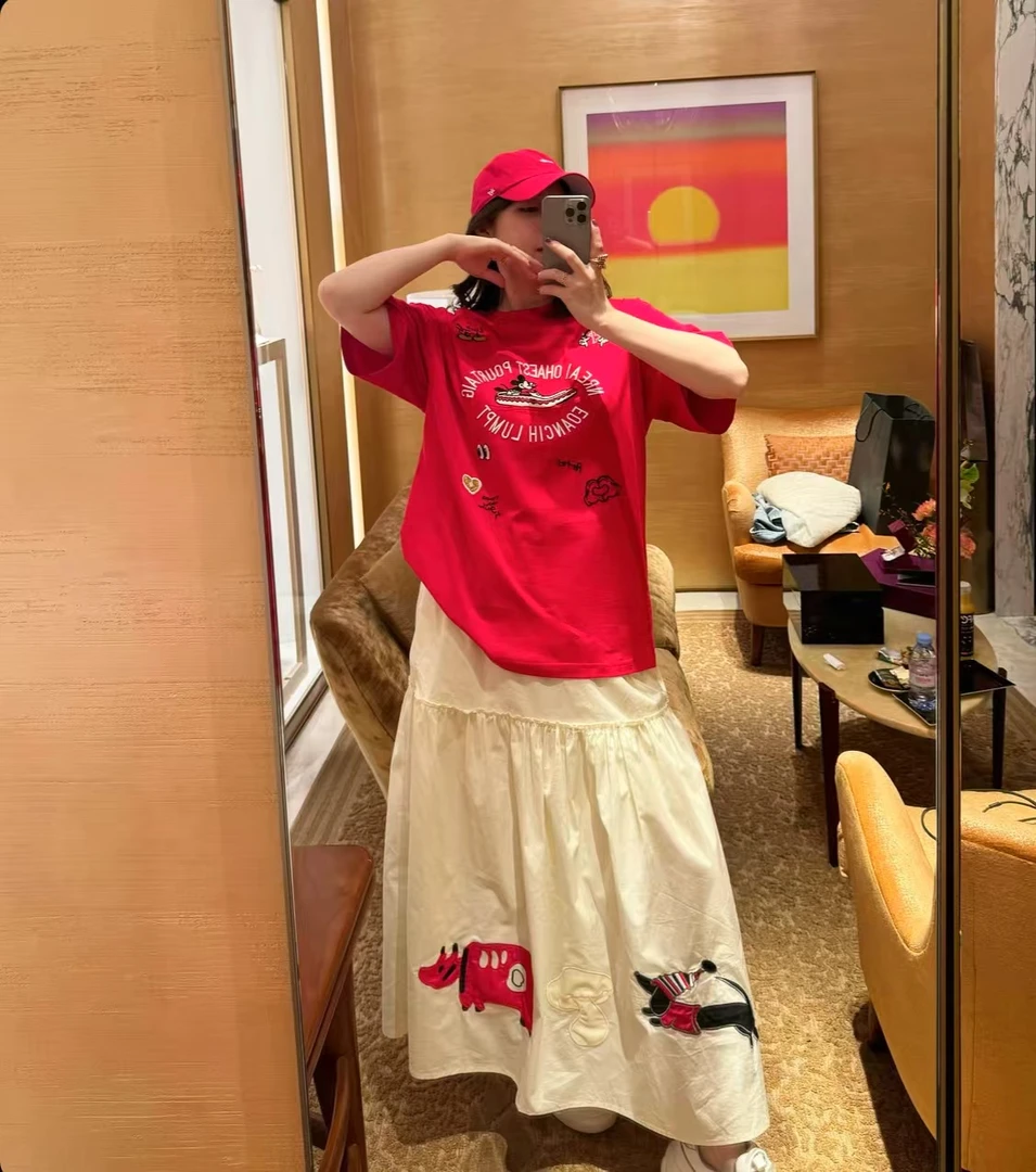 BETTER JOELAY -大版【软萌奶鼠】百搭T恤短袖休闲经典圆领KH1901