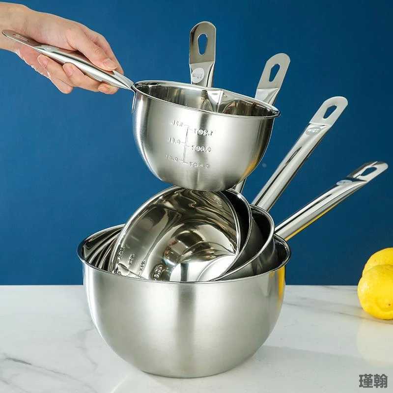 304不锈钢家用加厚水舀大容量水勺大号厨房盛水瓢汤瓢勺带刻度