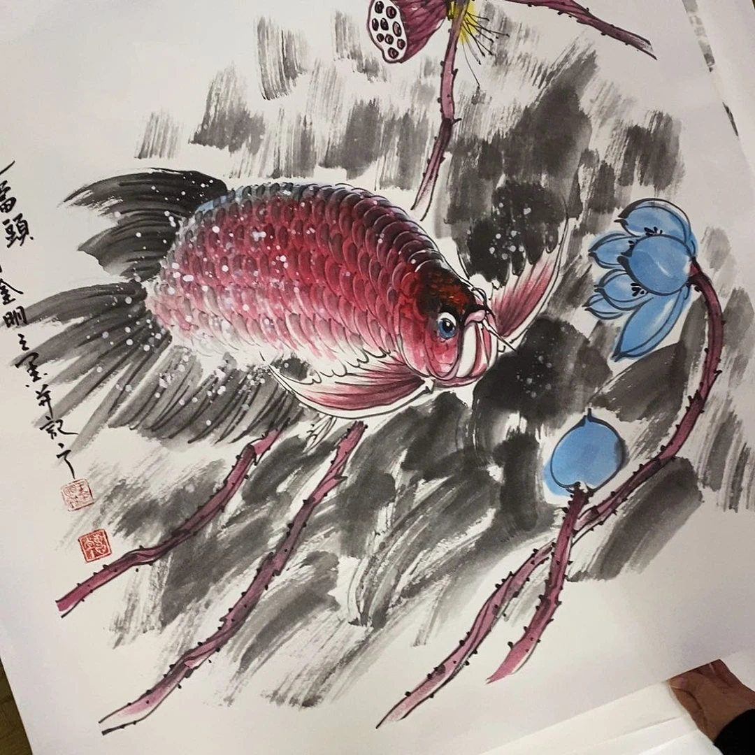 国画梦*开红黑蓝都很漂亮哦