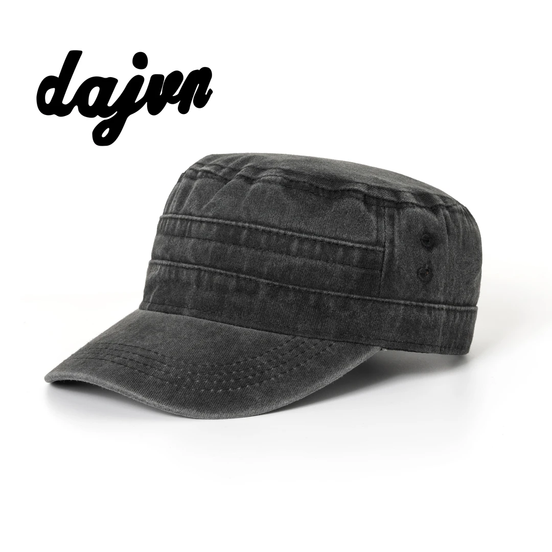 DAJUN大俊  水洗做旧遮阳帽棒球帽平顶鸭舌帽那女同款