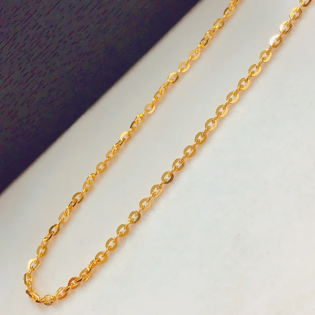 【水贝黄金】足金999时尚5G爱心拉伸闪O链C200