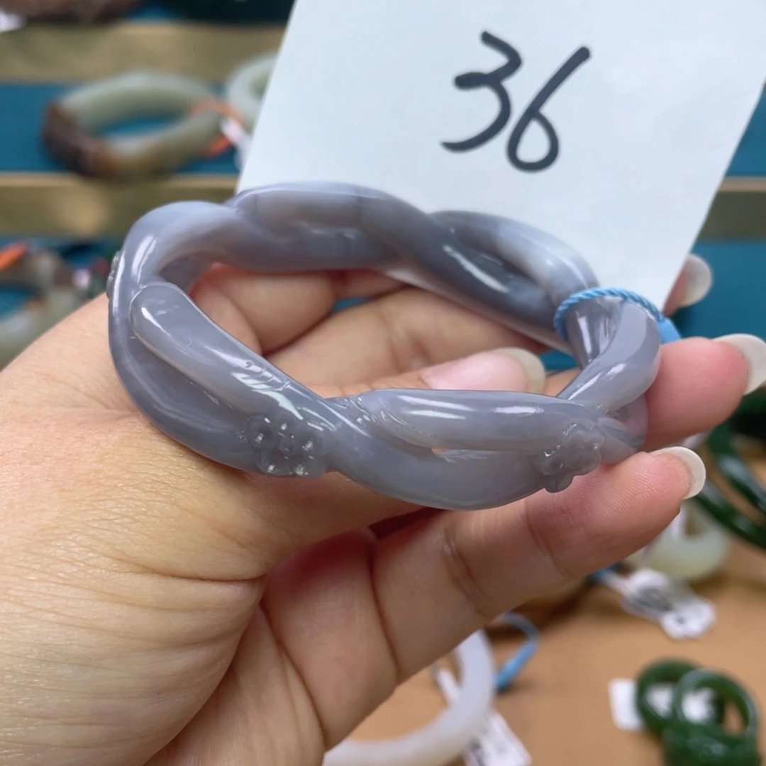 未镶嵌手镯和田玉圈口57