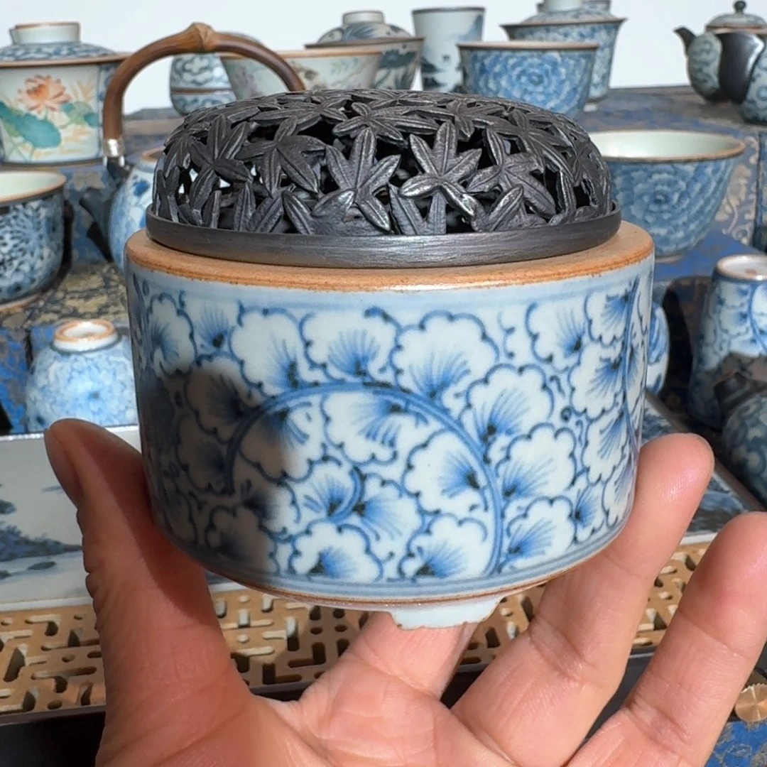 朴云堂手绘银杏香炉