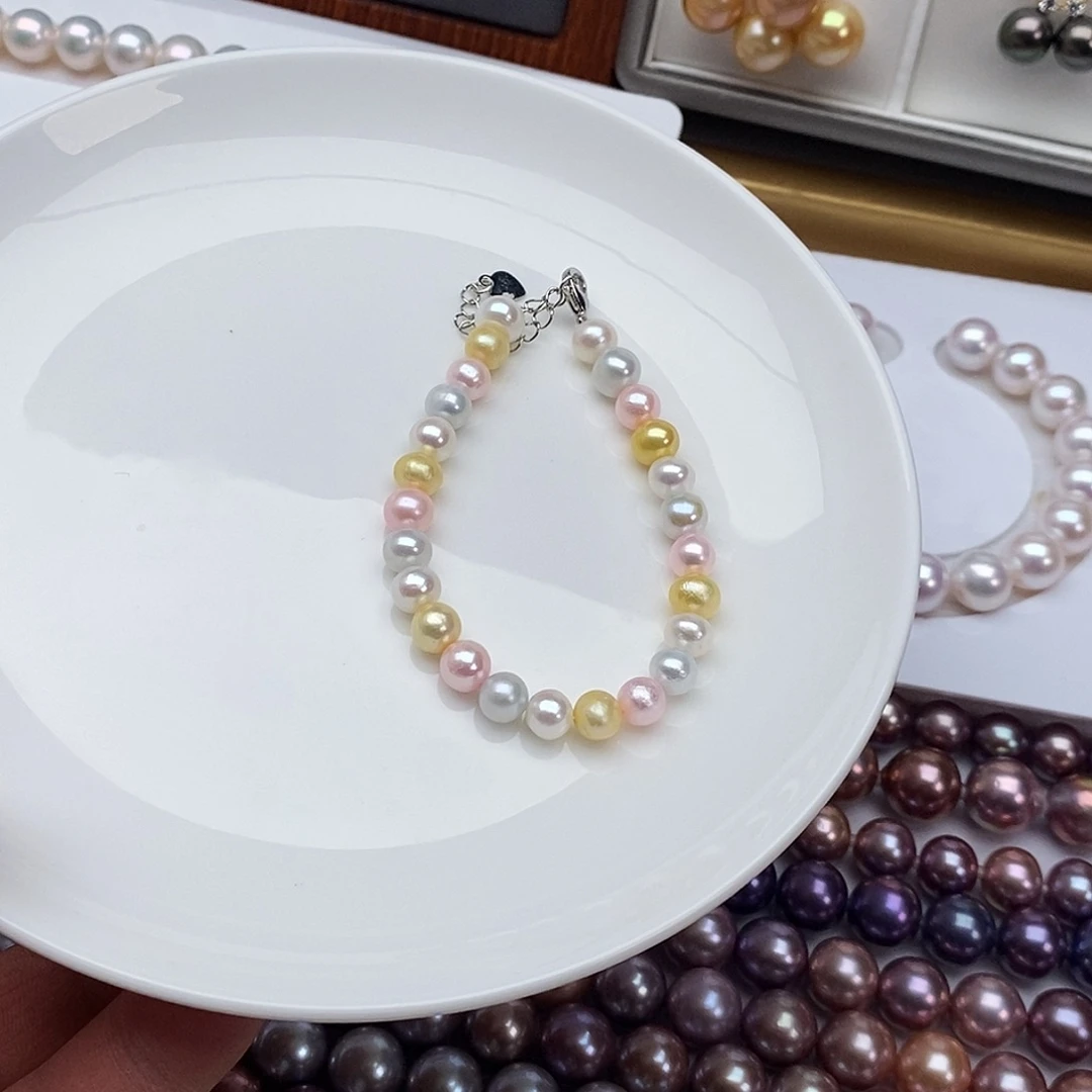 颈饰淡水珍珠合金