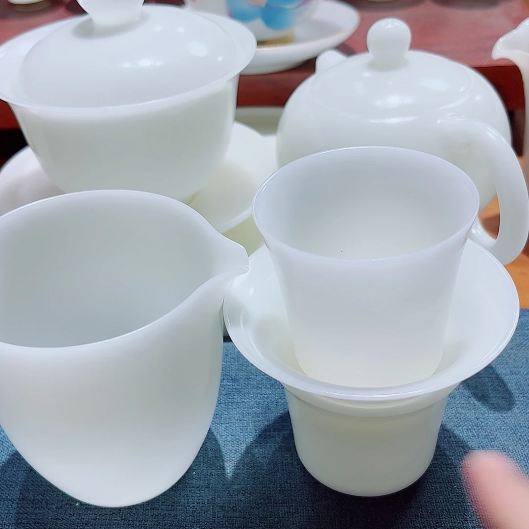 素烧璞玉1壶190cc盖碗3公杯茶漏65ccc