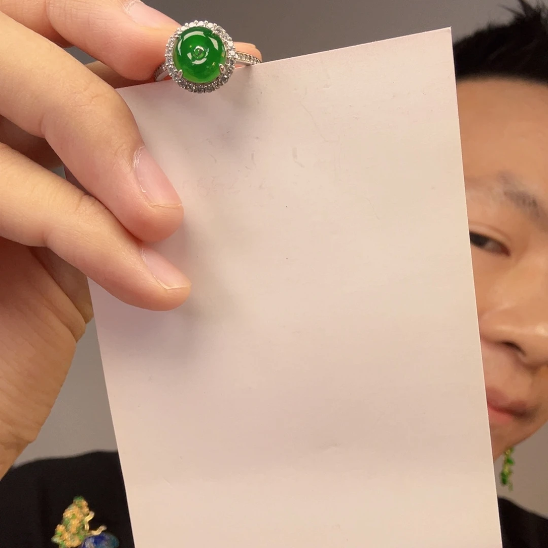 翡翠未镶嵌颈饰一件